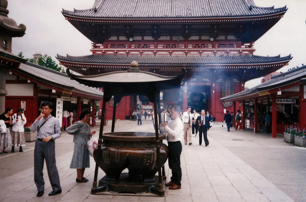 Mark at Akihabara Temple in Japan