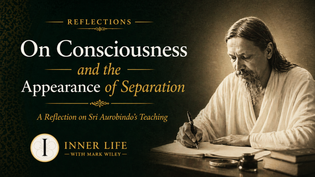 Sri Aurobindo consciousness appearance of separation reflection