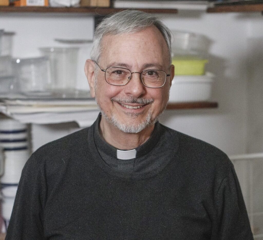 Father Francis V. Tiso portrait for Integral Being interview on resurrection, rainbow body, and contemplative traditions.