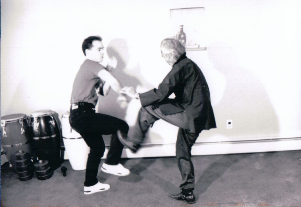 Mark Wiley and Professor Vee sparring