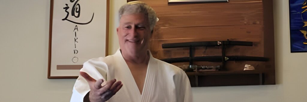 Robert Bob Noah discussing Aikido at his dojo integral being