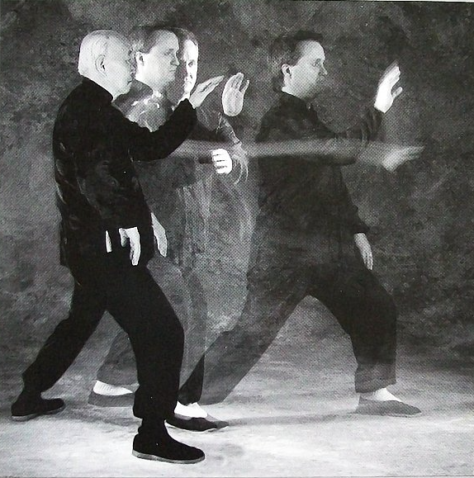 Stuart Alve Olson practicing embodied Tai Chi movement inspired by Master T.T. Liang