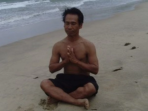 Shishir Inocalla Ananda Marga Meditation on the Beach