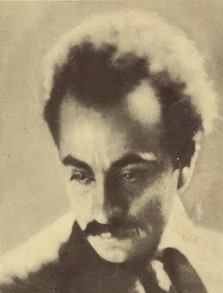 Portrait of Khalil Gibran, Lebanese-American poet, artist, and author of The Prophet.