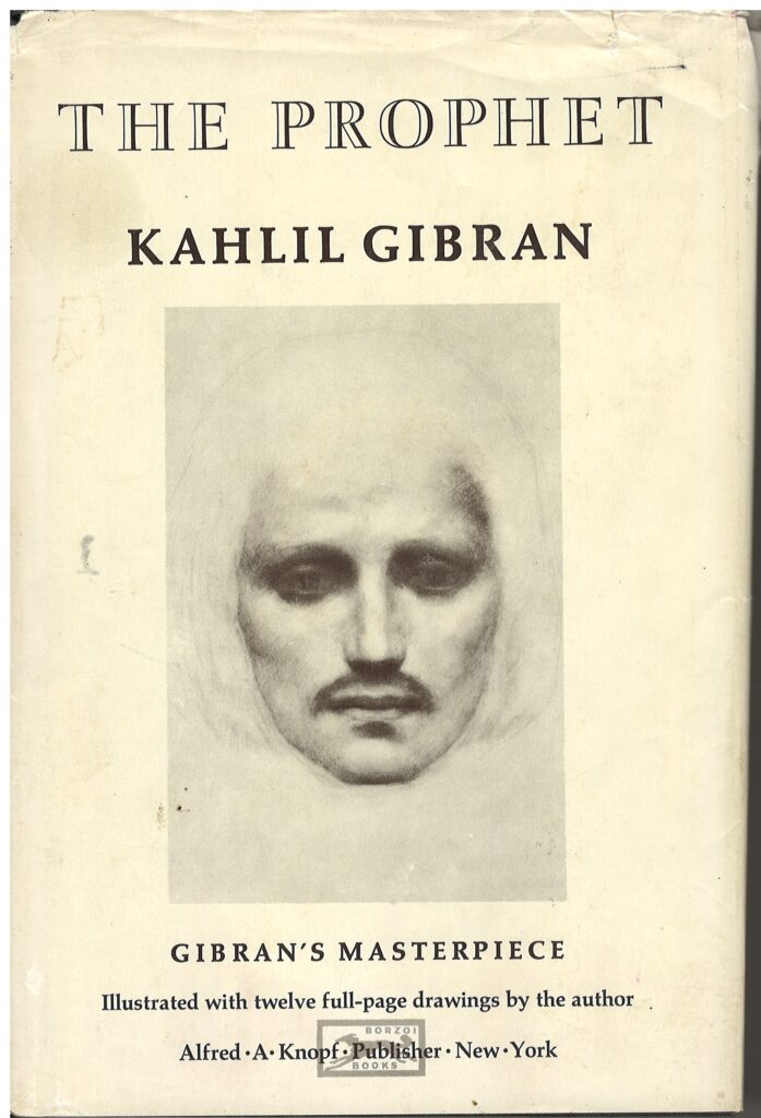 Vintage edition of The Prophet by Kahlil Gibran, the classic spiritual and philosophical work containing the poem On Pain.