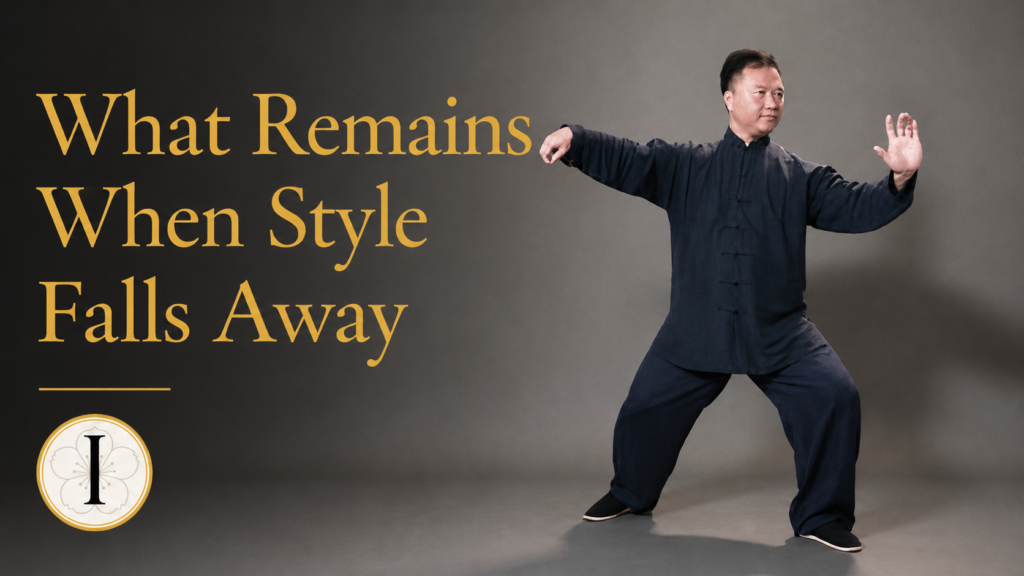 Alex Dong practicing Tai Chi demonstrating internal martial arts principles beyond form and style