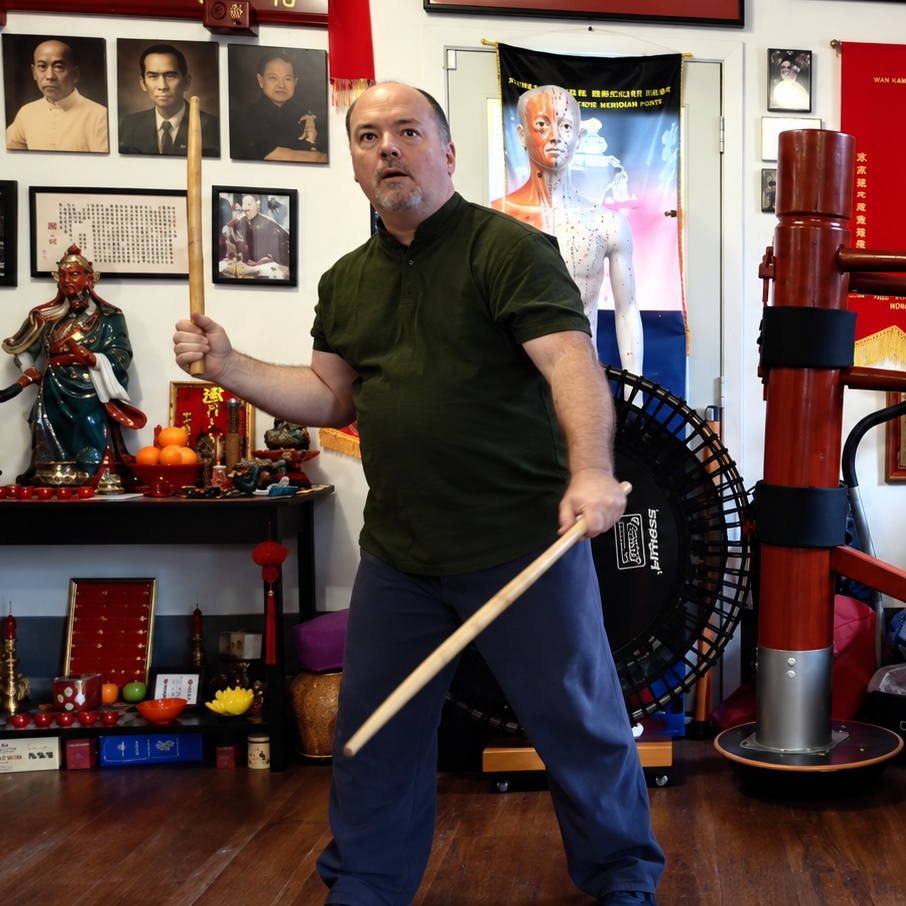 Mark Wiley performing Doble Baston of Eskrima FMA 